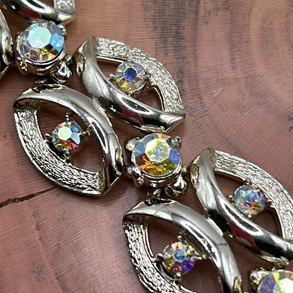 VINTAGE CORO PEGASUS AB RHINESTONE BRACELET SPARKLY - Picture 6 of 6
